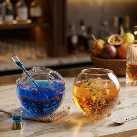 Borosilicat Küre  Kahve ve Kokteyl Bardağı
