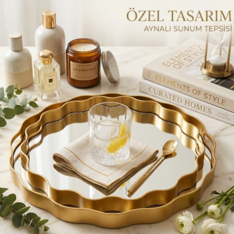 Papatya  2'li Tepsi Gold 