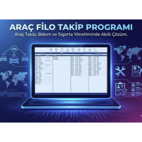 Araç Filo Takip Programı (Trafik Sigortası, Kasko, Periyodik Muayene, Hasar, Onarım Takip)