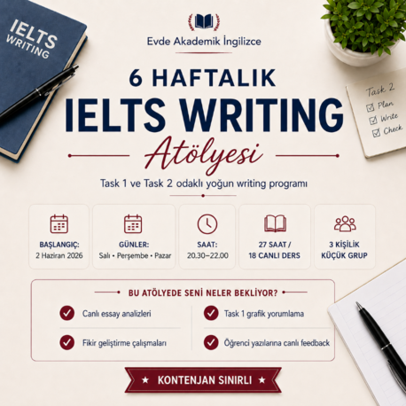 6 Haftalık IELTS Writing Atölyesi