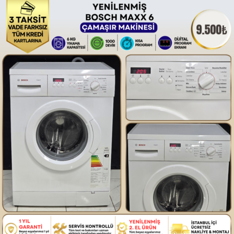 BOSCH MAXX 6 6 KG 1000 DEVİR ÇAMAŞIR MAKİNESİ