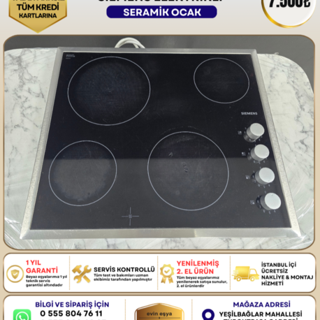SIEMENS ELEKTRİKLİ CAM SERAMİK OCAK