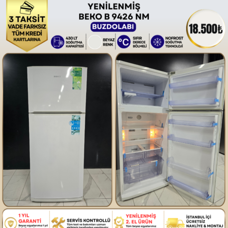 BEKO B 9426 NM 430 LİTRE NO-FROST BUZDOLABI