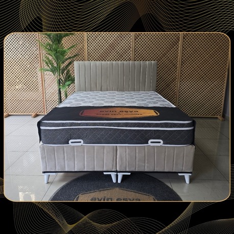 OSLO KREM 160-200 YATAK BAZA BAŞLIK SETİ