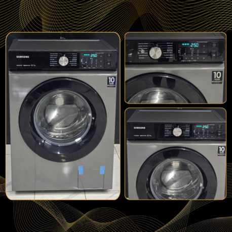 SIFIRLANMIŞ SAMSUNG GRİ ECO BUBBLE 11 KG 1400 DEVİR ÇAMAŞIR MAKİNESİ