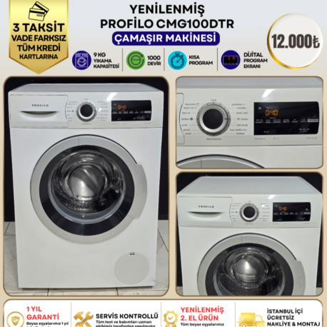 PROFILO CMG100DTR 9 KG 1000 DEVİR ÇAMAŞIR MAKİNESİ 