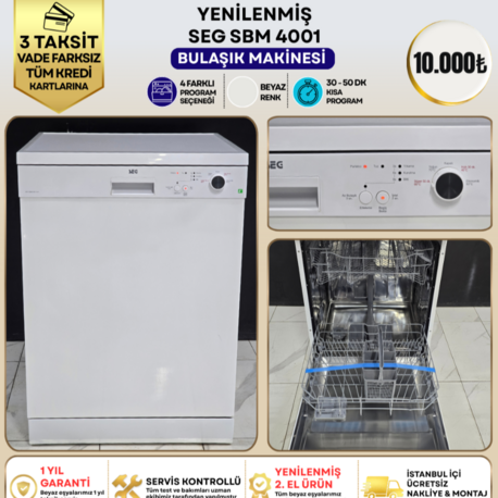 SEG SBM 4001 4 PROGRAMLI BULAŞIK MAKİNESİ