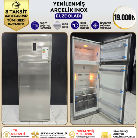 ARÇELİK 505 LT INOX NO-FROST BUZDOLABI
