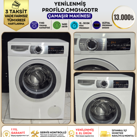 PROFİLO CMG140DTR PREMIUM 9 SERİSİ 9 KG 1400 DEVİR ÇAMAŞIR MAKİNESİ