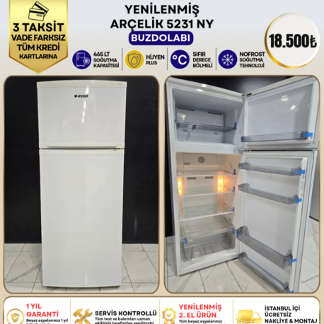 ARÇELİK 5231 NY 465 LT NO-FROST BUZDOLABI 