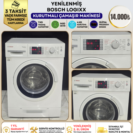 BOSCH LOGIXX 7-4 KG 1400 DEVİR  KURUTMALI ÇAMAŞIR MAKİNESİ 