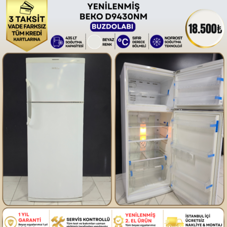 BEKO D 9430 NM 435 LİTRE NO-FROST BUZDOLABI