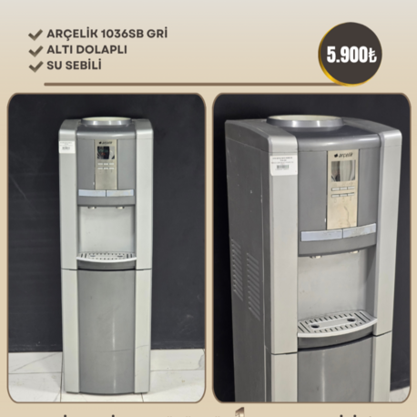 ARÇELİK 1036SB GRİ ALTI DOLAPLI SU SEBİLİ 