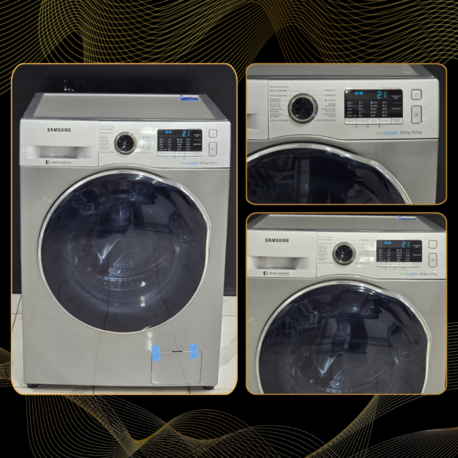 SIFIRLANMIŞ SAMSUNG GRİ ECO BUBBLE 8/6 KG KURUTMALI ÇAMAŞIR MAKİNESİ