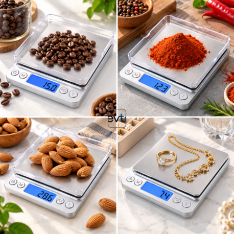 Mini I-2000 Dijital Hassas Tartı 3000 Gr Kapasiteli 0,01 Gr 