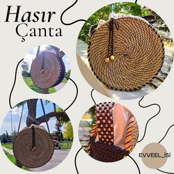 Hasır Çanta siyah/büyük boy