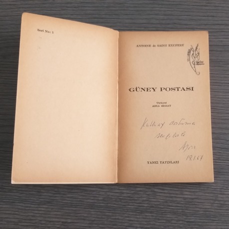 Antoine de Saint-Exupéry - Güney Postası (İmzalı)