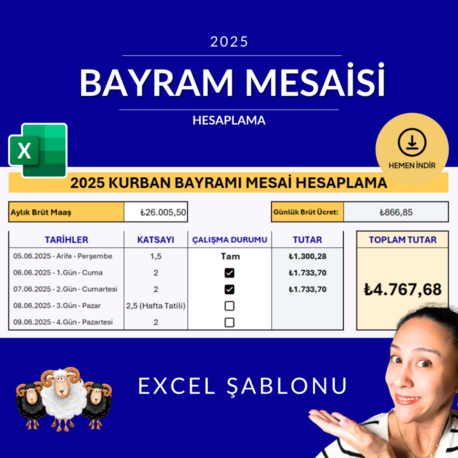 2025 Kurban Bayram Mesaisi Hesaplama