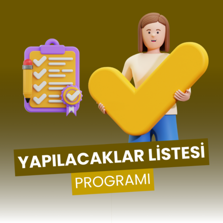 Excel'de Yapılacaklar Listesi Takip Programı