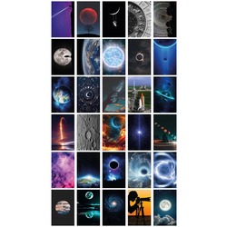 Galaksi 30'lu Duvar Posteri Seti Oda Dekoru Galaksi Poster Seti