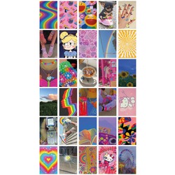 Aesthetic Kidcore indie 30'lu Duvar Posteri Seti Oda Dekoru Aesthetic Kidcore indie Poster Seti