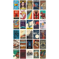 Aesthetic Mixed Retro Poster 30'lu Duvar Posteri Seti Kolaj Poster Seti