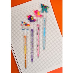 Unicorn Başlıklı Yumurtlayan Kalem Seti - 4 Adet