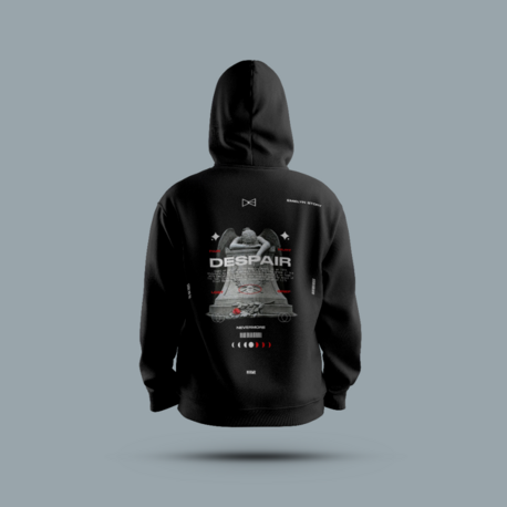 Unisex Baskılı Kapüşonlu Sweatshirt – S3M4