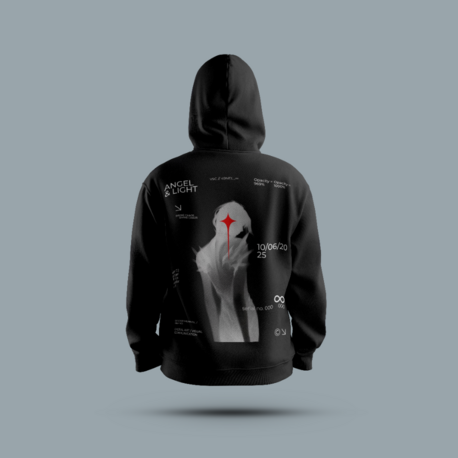 Unisex Kapüşonlu Baskılı Sweatshirt – S9D0
