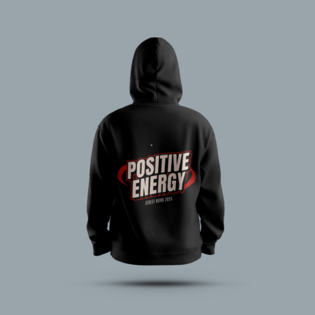 Rahat Kalıp Unisex Kapüşonlu Baskılı Sweatshirt – S7H1