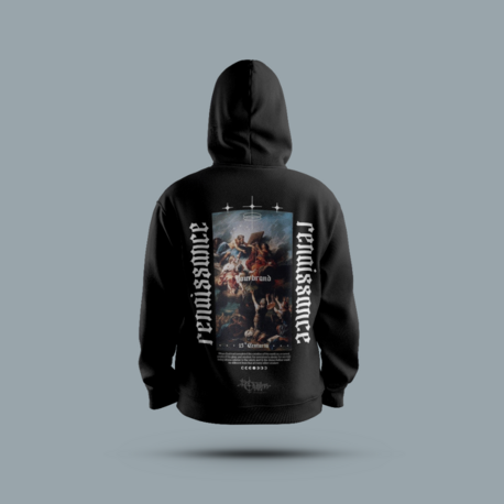 Unisex Kapüşonlu Baskılı Streetwear Sweatshirt – S7A2