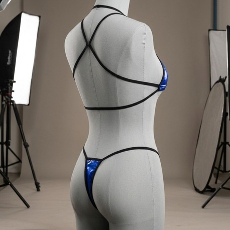 Mavi Mikro Bikini String Takımı EXVY1138