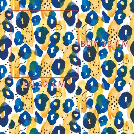 Renkli Konsept Leopar Deseni