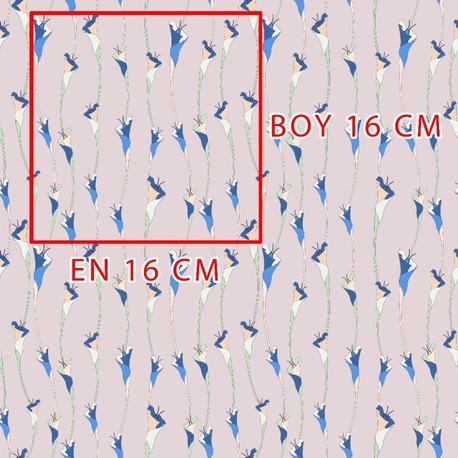 Romantik Borazan Çiçek Deseni Metraj