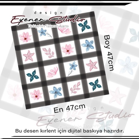 Çiçek Koleksiyonu Kırlent Deseni