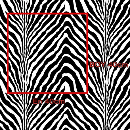 Zebra Desen Metraj veya Parça Baskıya Uygun