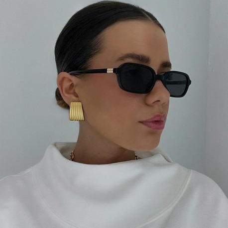 Miu Miu Rectangle Black Yeni Sezon Gözlük E01S11RA