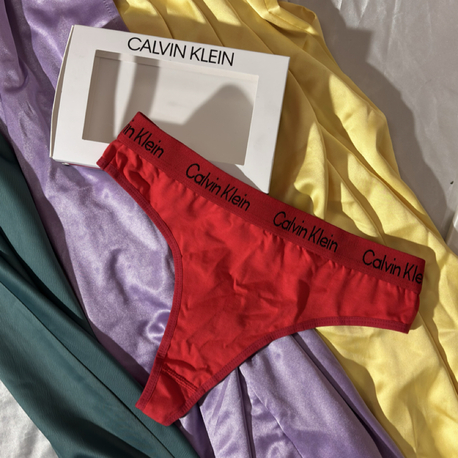 Calvin Klein siyah Renk Pamuklu Thong Seti