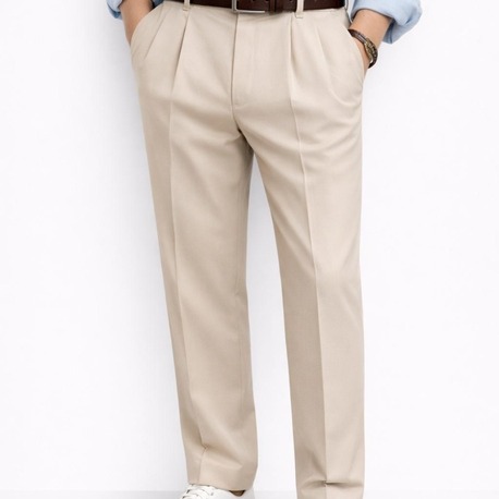 Erkek Bej Baggy Pantolon