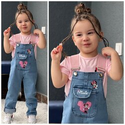 pembe minnie salopet