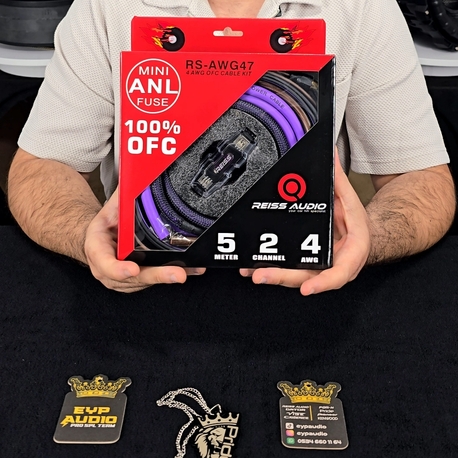 REİSS AUDİO 4GA %100 BAKIR OFC KABLO SETİ PRO
