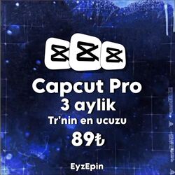 Capcut Pro 3 Aylık Hesap