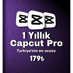 Capcut Pro 1 Yıllık Hesap