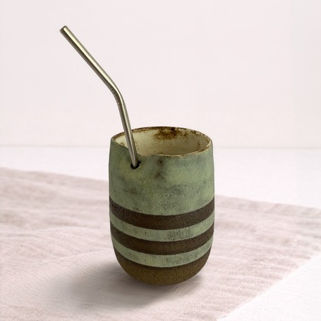 Pipetli Stoneware Bardak