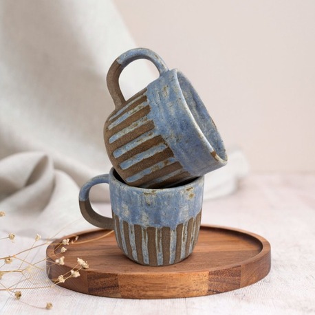 Stoneware Kupa - 2'li Set