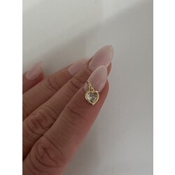 Altın Kaplama Sıvama Model Mini Kalp Kolye Ucu
