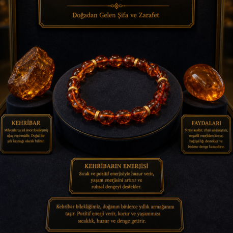 KEHRİBAR BİLEKLİK İLE AURA TEMİZLİĞİ