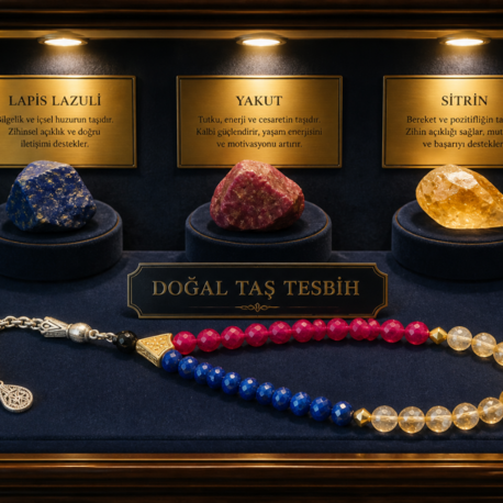 LAPİS YAKUT VE SİTRİN TAŞI TESBİH ETKİSİ