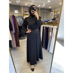 SATEN TAŞLI ABİYE ELBİSE