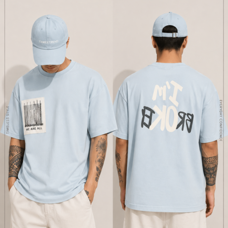 “Streetwear Baskılı T-Shirt”